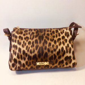 Moschino Leopard Vintage Shoulder Bag